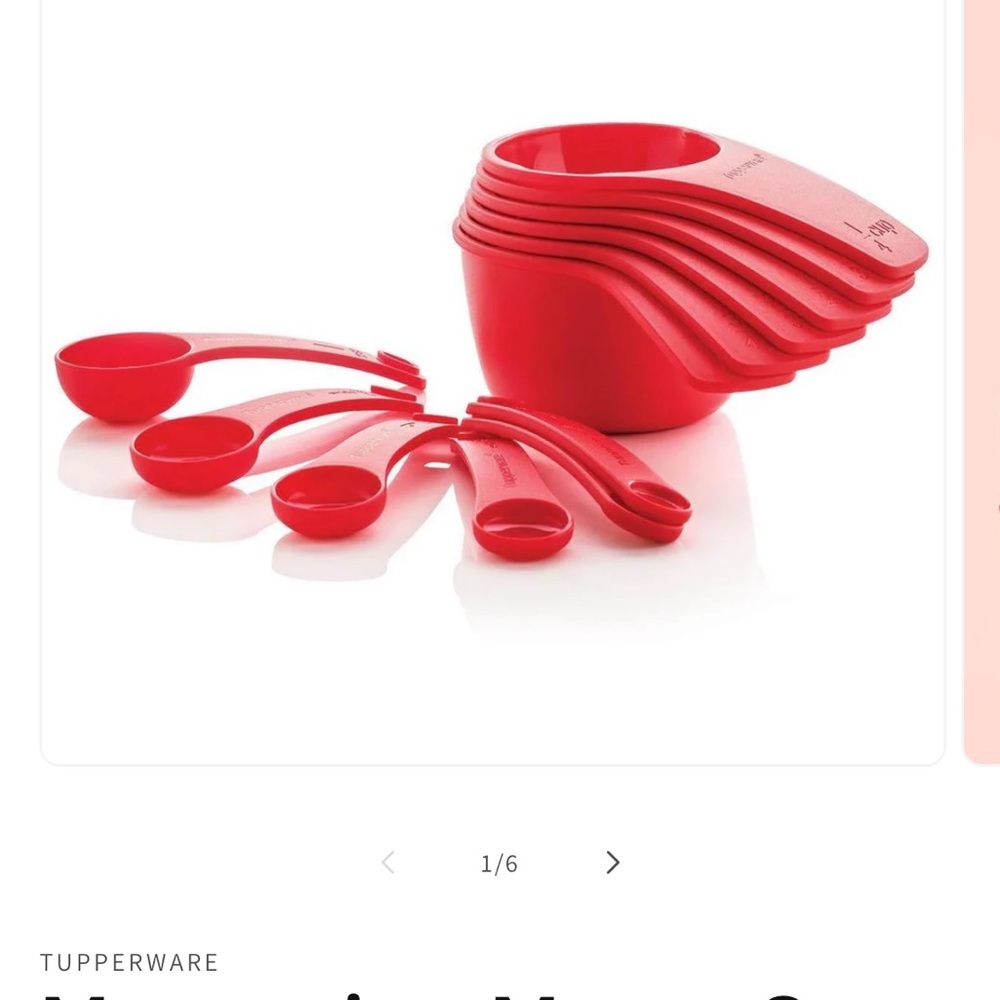 Tupperware Scarlet Measuring Cup Collection